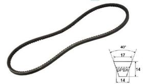 CORREAS XPB1700 - CORREA XPB L. 1640 EXT 1700 MM