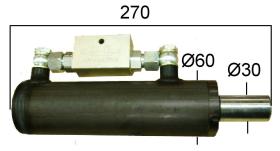 TERCER PUNTO HIDRAULICO 3050110CV - CILINDRO VAS   30 CAM.  50-60 CARR.110 CON VALVULA