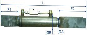 TERCER PUNTO HIDRAULICO 4060130TL - TENSOR LATERAL VAST. Ø40, CAM. Ø60-70 , CARR. 130MM