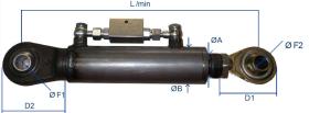 TERCER PUNTO HIDRAULICO 4060150CVR - 3PH CORTO L.430-580 ROSCADO