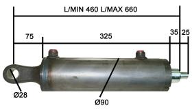 TERCER PUNTO HIDRAULICO 4080200E - CIL.VAST 40 CAM.80 CARR. 200 +CULOTE A.A.