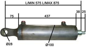 TERCER PUNTO HIDRAULICO 4590300E - CIL.VAST. 45, CAM. 90, CARR.  250 CON CULOTE A.A.