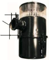 MECANICA 100260 - PREFILTRO AIRE BAÑO ACEITE ALTO 275 MM. Ø130 MM.