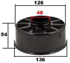 MECANICA 100300 - CUERPO INTERIOR FILTRO METALICO H.72 MM 126MM