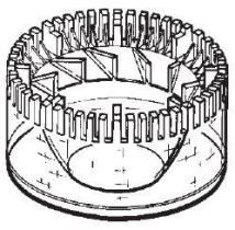 MECANICA 100580 - PLASTICO PREFILTRO RUGGERINI ALTO 53 MM.  Ø116MM