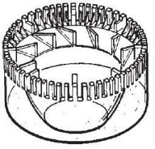 MECANICA 100590 - PLASTICO PREFILTRO RUGERINI GRANDE ALTO 60MM  Ø130MM