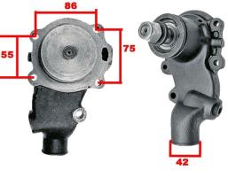 MECANICA 111670 - BOMBA AGUA PERKINS 4236 SIN POLEA ( POLEA 111669 )