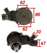 MECANICA 111672 - BOMBA AGUA PERKINS 1004.4T=130- ( TURBINA 97 MM )