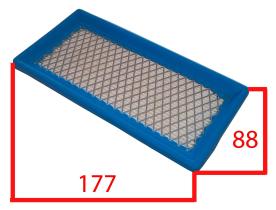 MECANICA 120341 - FILTRO AIRE B&S  177X88
