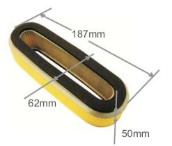 MECANICA 120570 - FILTRO AIRE GXV 120 140 GV 150 200 (187X62X50)