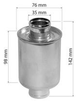 MECANICA 121222 - FILTRO HIDRAULICO INTERLINEA L.140 BOCAS Ø35 MM