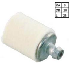 MECANICA 121580 - FILTRO GASOLINA STL CODO  6,5