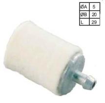 MECANICA 121590 - FILTRO GASOLINA HQS CODO  4,8