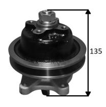 MECANICA 123001-1 - BOMBA AGUA KUBOTA POLEA Ø122 MM