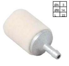 MECANICA 124360 - FILTRO GASOLINA ZAMA 1F CODO  3,2