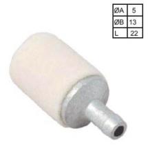 MECANICA 124370 - FILTRO GASOLINA ZAMA 2F CODO  4,8