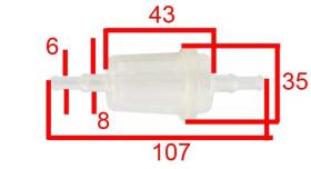 MECANICA 126170 - FILTRO GASOIL PLASTICO