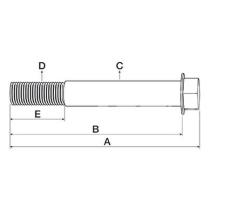 MECANICA 32166338 - TORNILLO CULATA L.130,4MM -1/2º