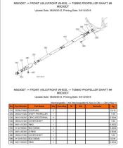 MECANICA 3553341320 - EJE TRANSMISION KUBOTA M5030DT