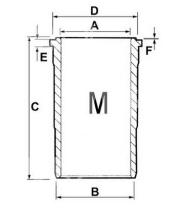 MECANICA 50564877 - CAMISA TERMINADA 106 MM.
