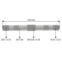 MECANICA 81801596 - EJE ELEVADOR CNH L. 570 Ø57 MM Z51 Z58 Z53