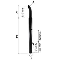 MECANICA 87324758 - TUBO ESCAPE Ø 89,9  Ø29 L 1700MM