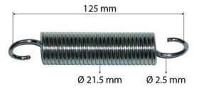 MECANICA 981843M3 - MUELLE PEDAL EMBRAGUE L. 125 Ø 21 G. 2,5