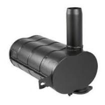 MECANICA AL31552 - SILENCIOSO ESCAPE VERTICAL JHD BOCA 50 L 385 MM Ø10MM DEC 92