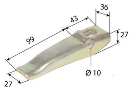MECANICA AL60272 - PATILLA EMBRAGUE JHD