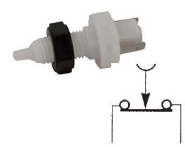 MATERIAL ELECTRICO 351830 - INTERRUPTOR DE STOP PLASTICO CORTO DE 47 MM