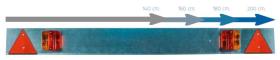 MATERIAL ELECTRICO 352675 - BARRA SEÑALIZACION EXTENSIBLE 140X200  7M CABLE