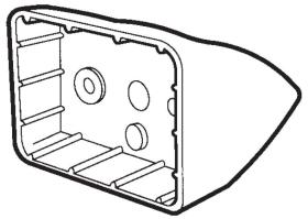 MATERIAL ELECTRICO 355530 - SOPORTE NYLON INCLINADO 22º PARA 350480 - 350560