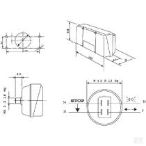 MATERIAL ELECTRICO 355920 - PILOTO TRASERO IZQ SDF 280X120X80