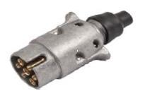 MATERIAL ELECTRICO 356680 - ENCHUFE MACHO CON 7 VIAS ALUMINIO