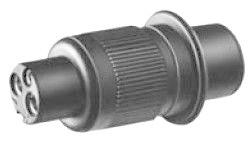 MATERIAL ELECTRICO 360390 - ENCHUFE MACHO 3 POLOS 12/24 V