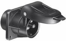 MATERIAL ELECTRICO 360400 - ENCHUFE HEMBRA 3 POLOS 12/24V 4 TOR