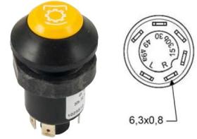 MATERIAL ELECTRICO 362260 - PULSADOR CAMBIO 6 FASTONS PNEUTRON