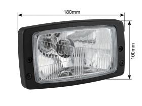 MATERIAL ELECTRICO 362840 - FARO H4 (ANCHO 182X102 ALTO ) SIN LUZ MATRICULA