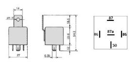 MATERIAL ELECTRICO 364360 - MICRORELE COBO 12 V 30/40 AMPERIOS