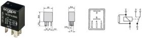 MATERIAL ELECTRICO 366120 - MICRORELE 5 PIN 12V 15-25A CON RESISTENCIA ELECTRICA