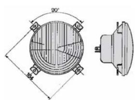 MATERIAL ELECTRICO 369180 - OPTICA AGCO MC-CORMICH Ø136 MM