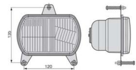 MATERIAL ELECTRICO 369950 - FARO DELANTERO CNH ( ANCLAJES ) 120X135