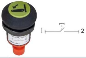 MATERIAL ELECTRICO 370700 - PULSADOR ELEVADOR CLAAS PNEUTRON