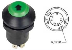 MATERIAL ELECTRICO 370710 - PULSADOR ELEVADOR  PNEUTRON 4 TERMINALES