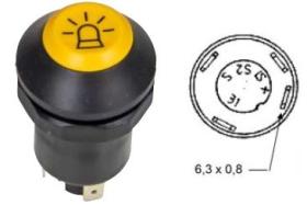 MATERIAL ELECTRICO 370820 - PULSADOR ROTATIVO PNEUTRON 4 TERMINALES