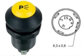 MATERIAL ELECTRICO 370830 - PULSADOR LUZ POSICION 4 TERMINALES PNEUTRON