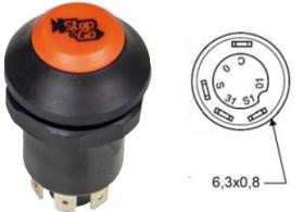 MATERIAL ELECTRICO 370840 - PULSADOR STOP PNEUTRON