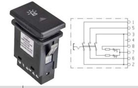 MATERIAL ELECTRICO 371030 - PULSADOR ROTATIVO SDF PNEUTRON 8 TERMINALES