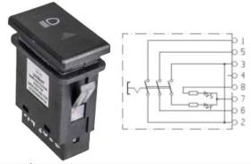 MATERIAL ELECTRICO 371050 - PULSADOR FARO SDF PNEUTRON 8 TERMINALES