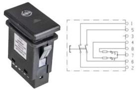 MATERIAL ELECTRICO 371080 - PULSADOR BLOQUEO DIFERENCIAL SDF PNEUTRON